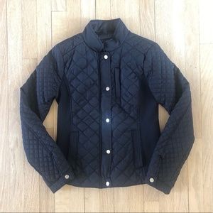 Me Jane Black Quilted Button up Light Jacket